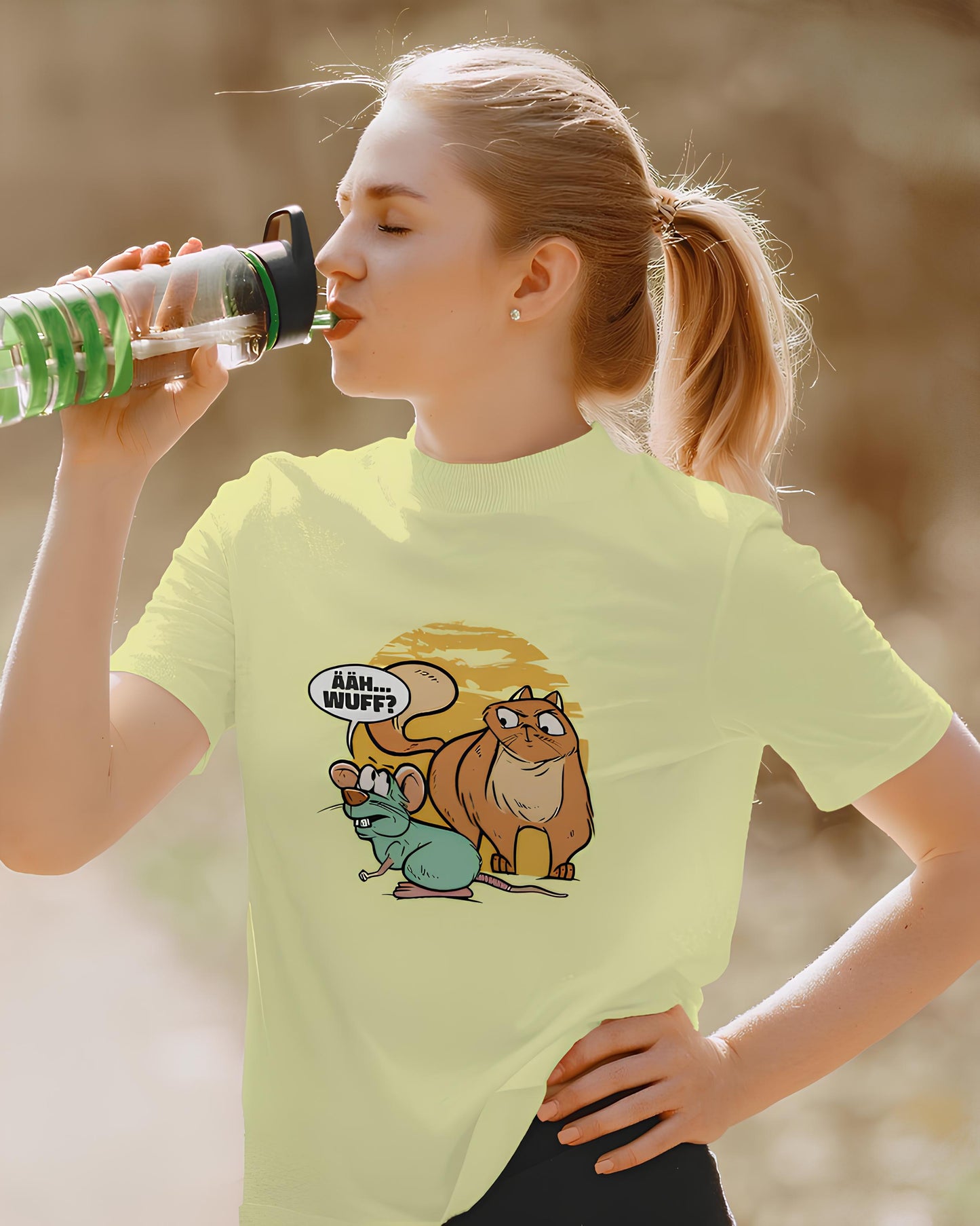Confused Cat & Questioning Mouse Tee