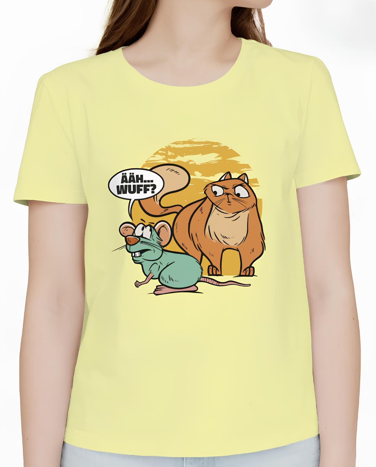 Confused Cat & Questioning Mouse Tee