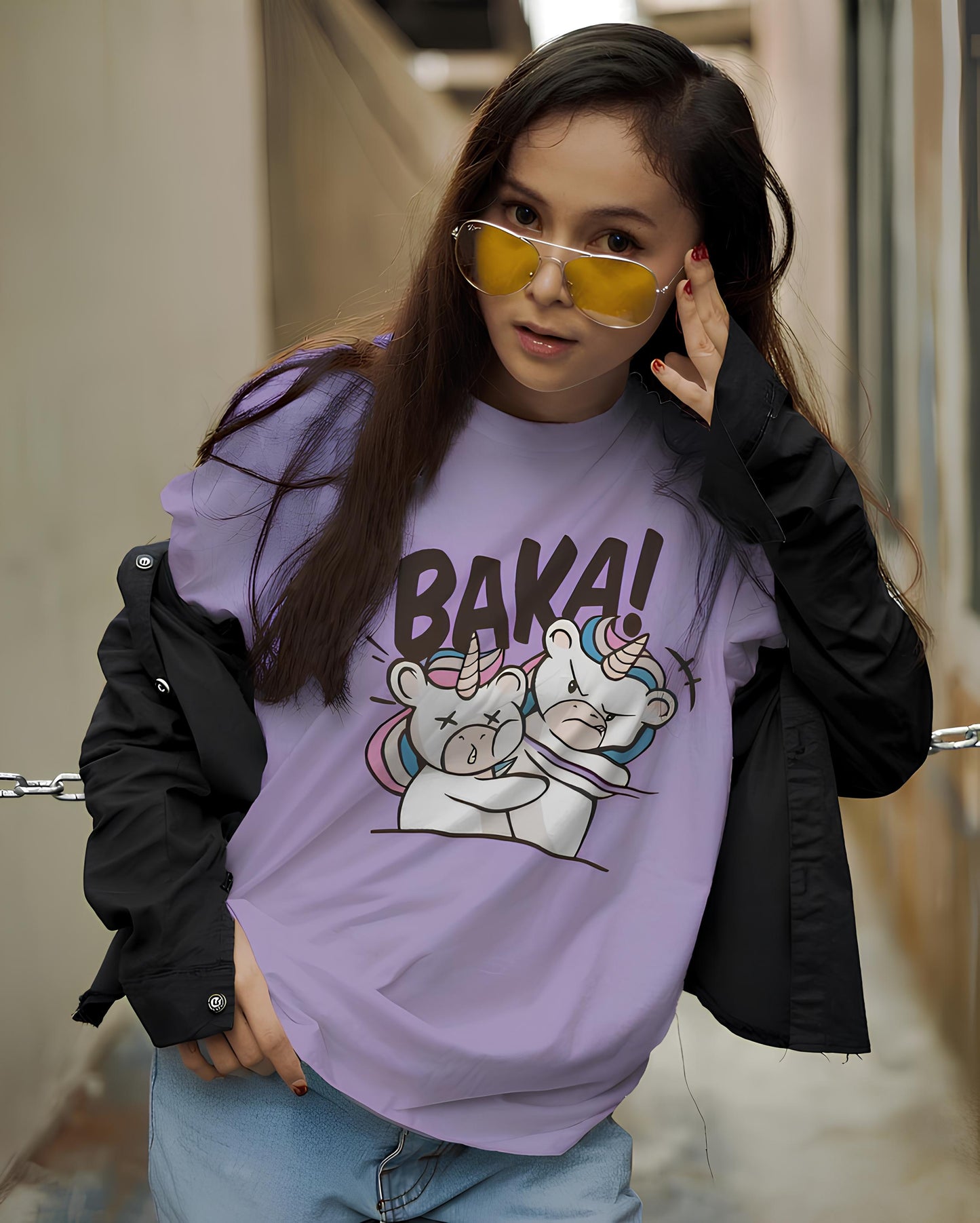 Baka Unicorn Brawl Tee