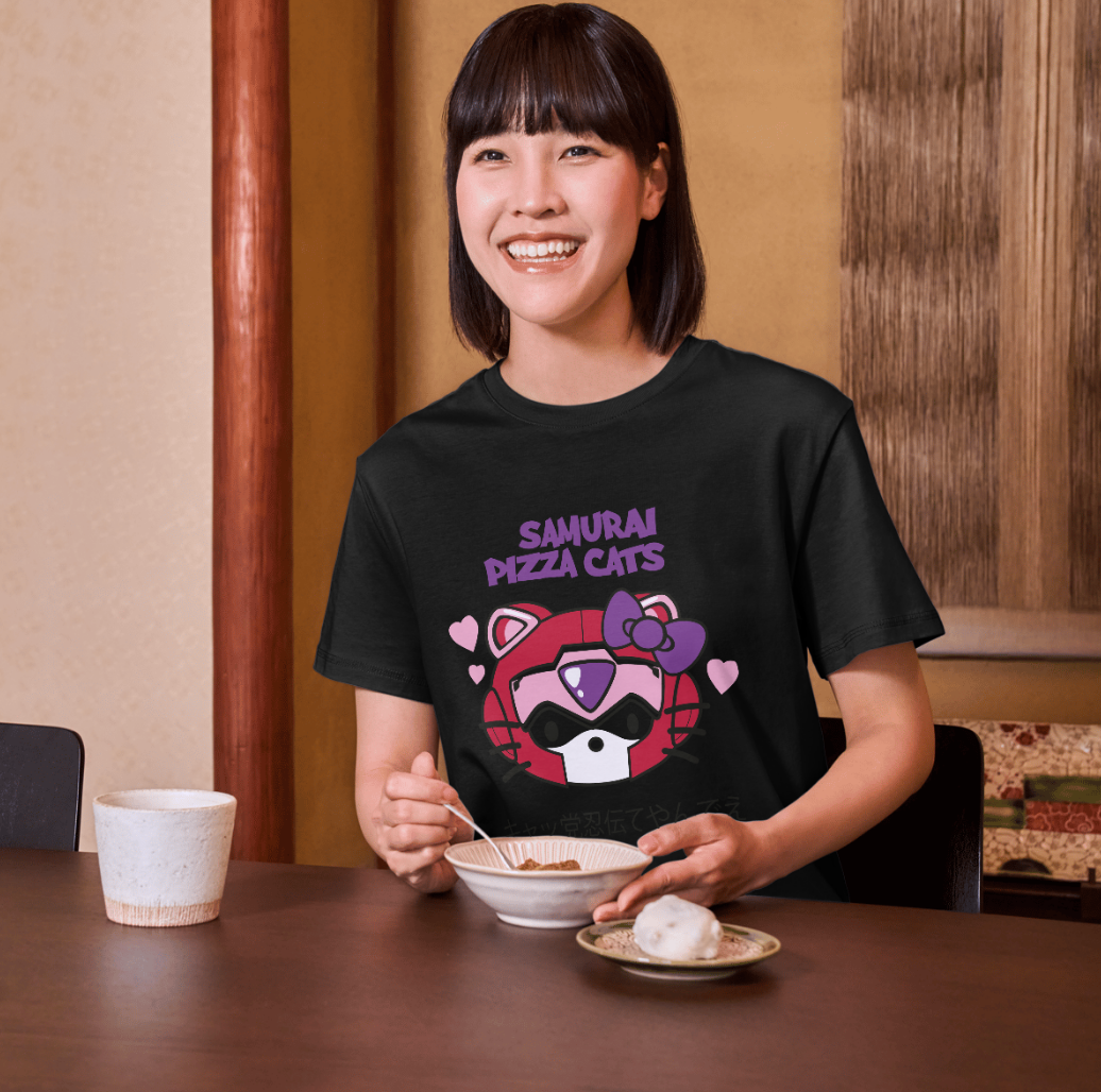 Hello Kitty Samurai Pizza Cats T-Shirt