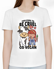 Too Cool To Be Cruel: Vegan Friends Tee